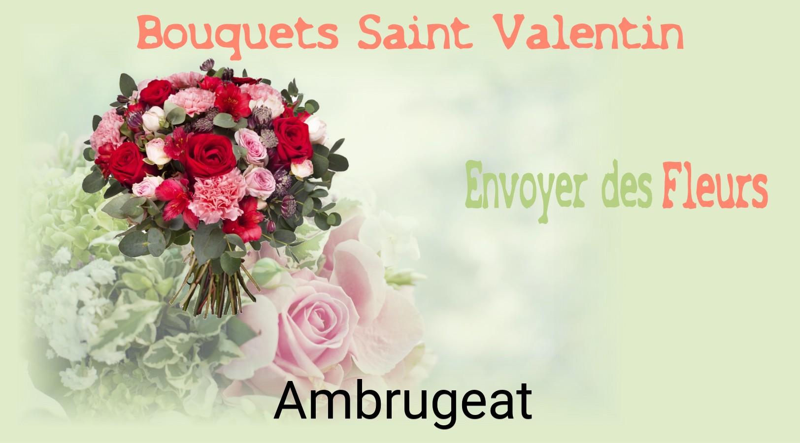 Roses de Saint-Valentin livrées à Ambrugeat
